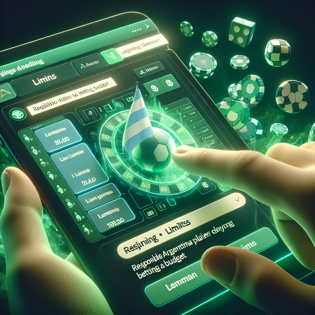 Usuario argentino estableciendo límites de apuesta en la plataforma bet365