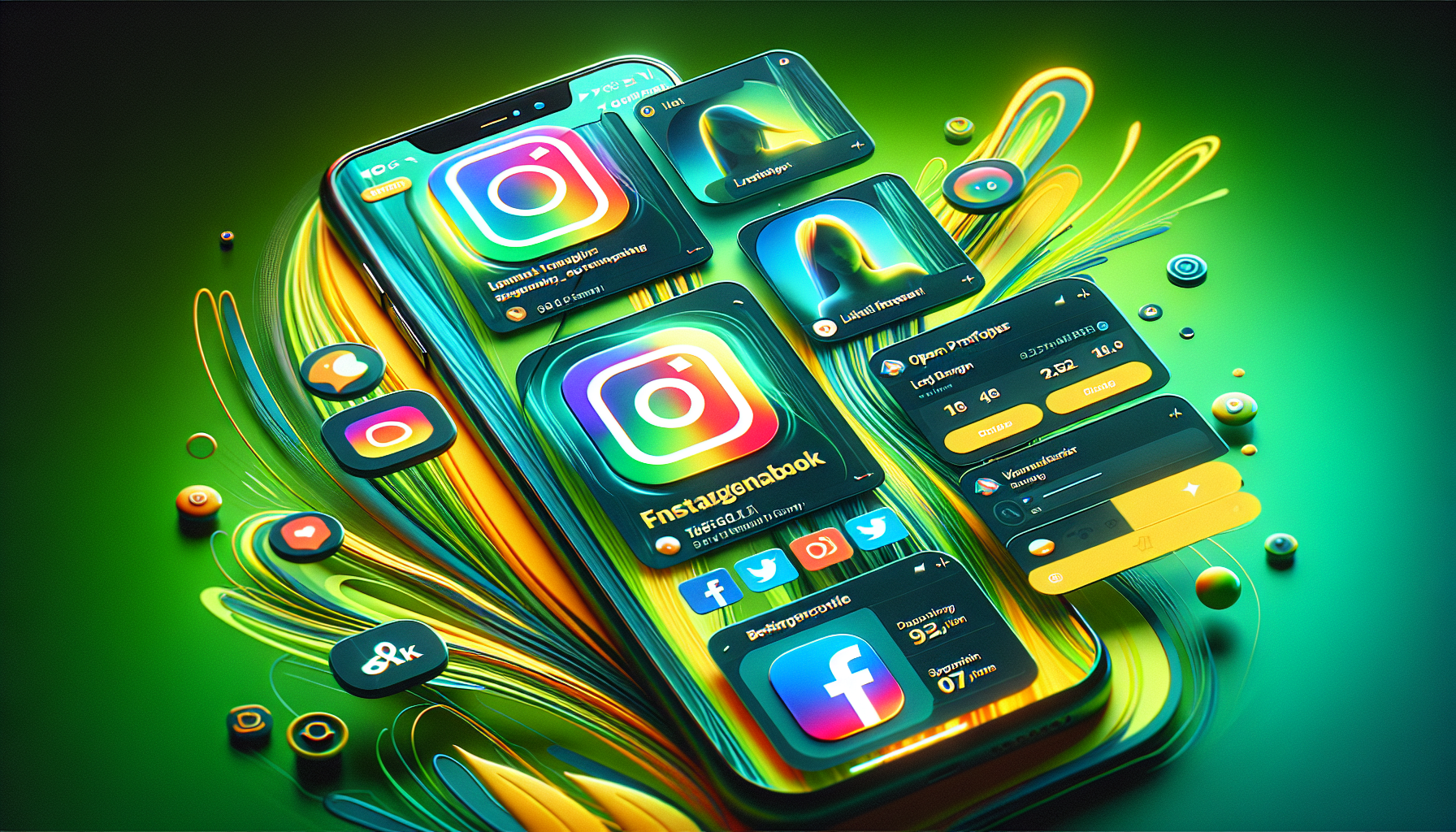 Perfiles de redes sociales oficiales de bet365 abiertos en celular.