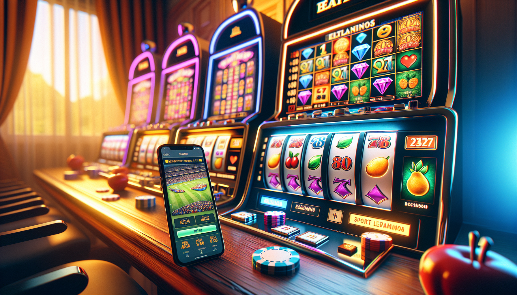 Tragamonedas populares y app de bet365 en un teléfono móvil argentino